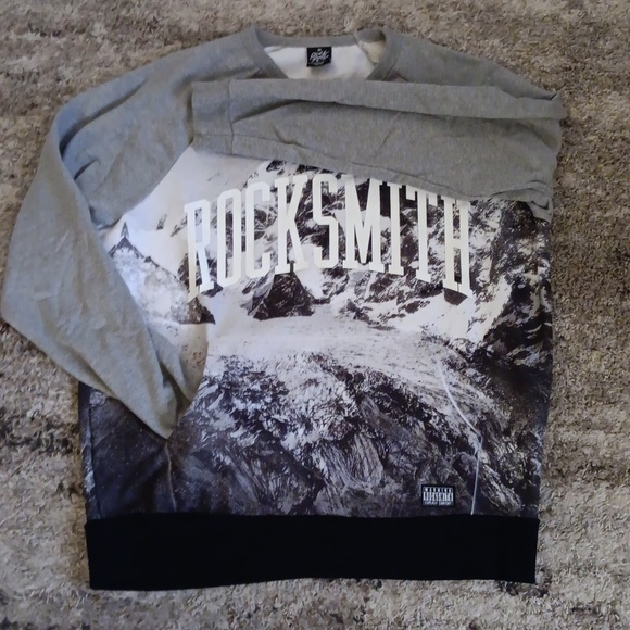 (2)men's szXL sweaters.. RockSmith & Ralph Lauren brand.. grey/navyblue - Picture 5 of 11